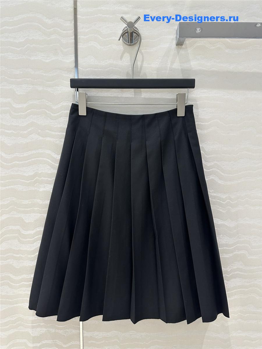 M1um1u pleated midi skirt