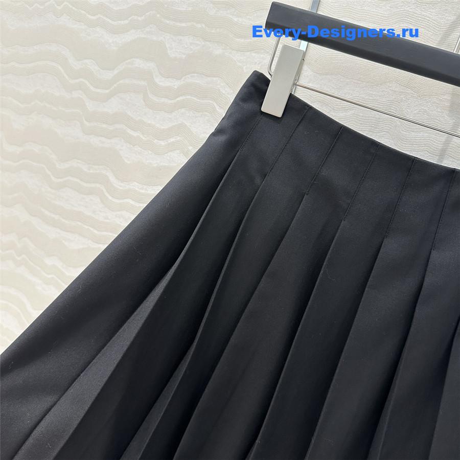 M1um1u pleated midi skirt