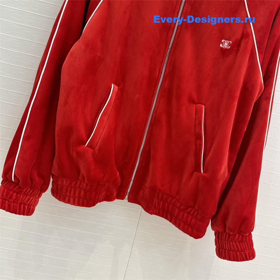 Ce1i*e preppy velvet tracksuit