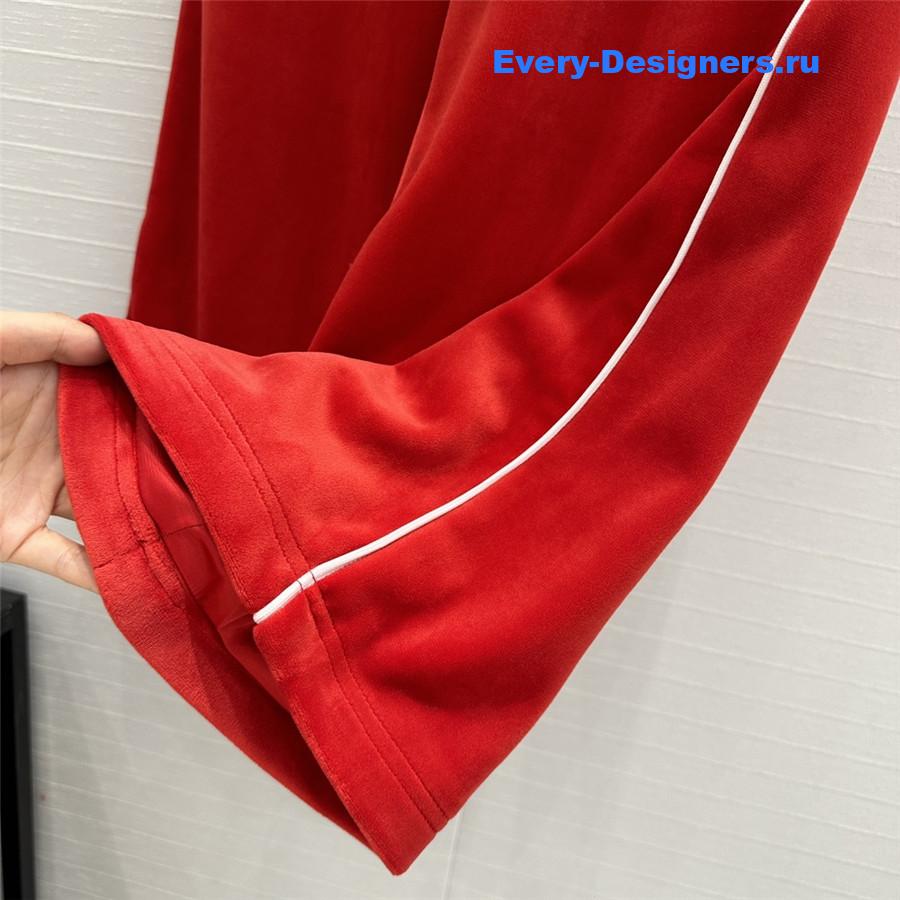 Ce1i*e preppy velvet tracksuit