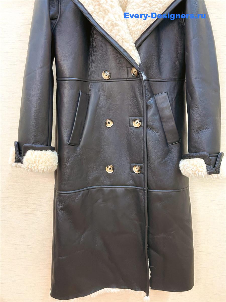 Ch**el mid-length shearling coat