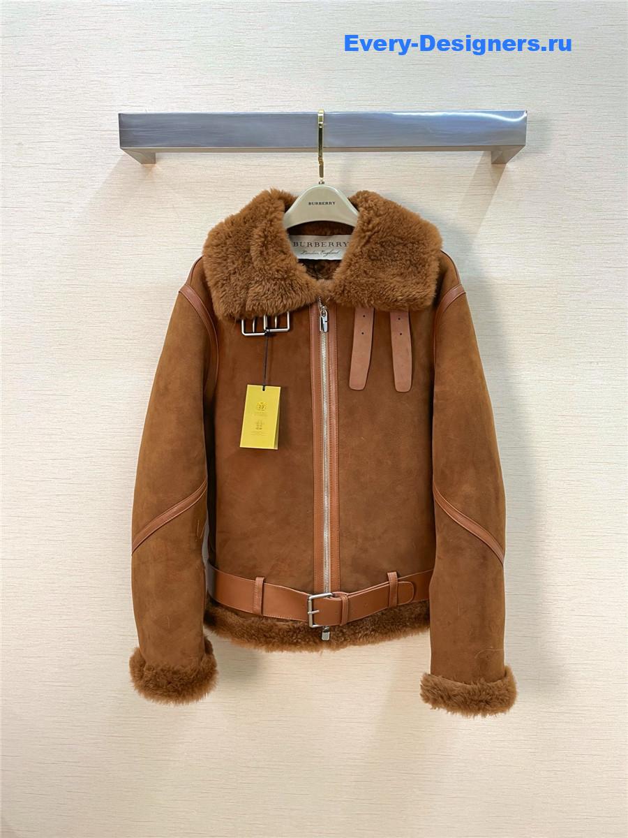 Bv*b*rry shearling coat