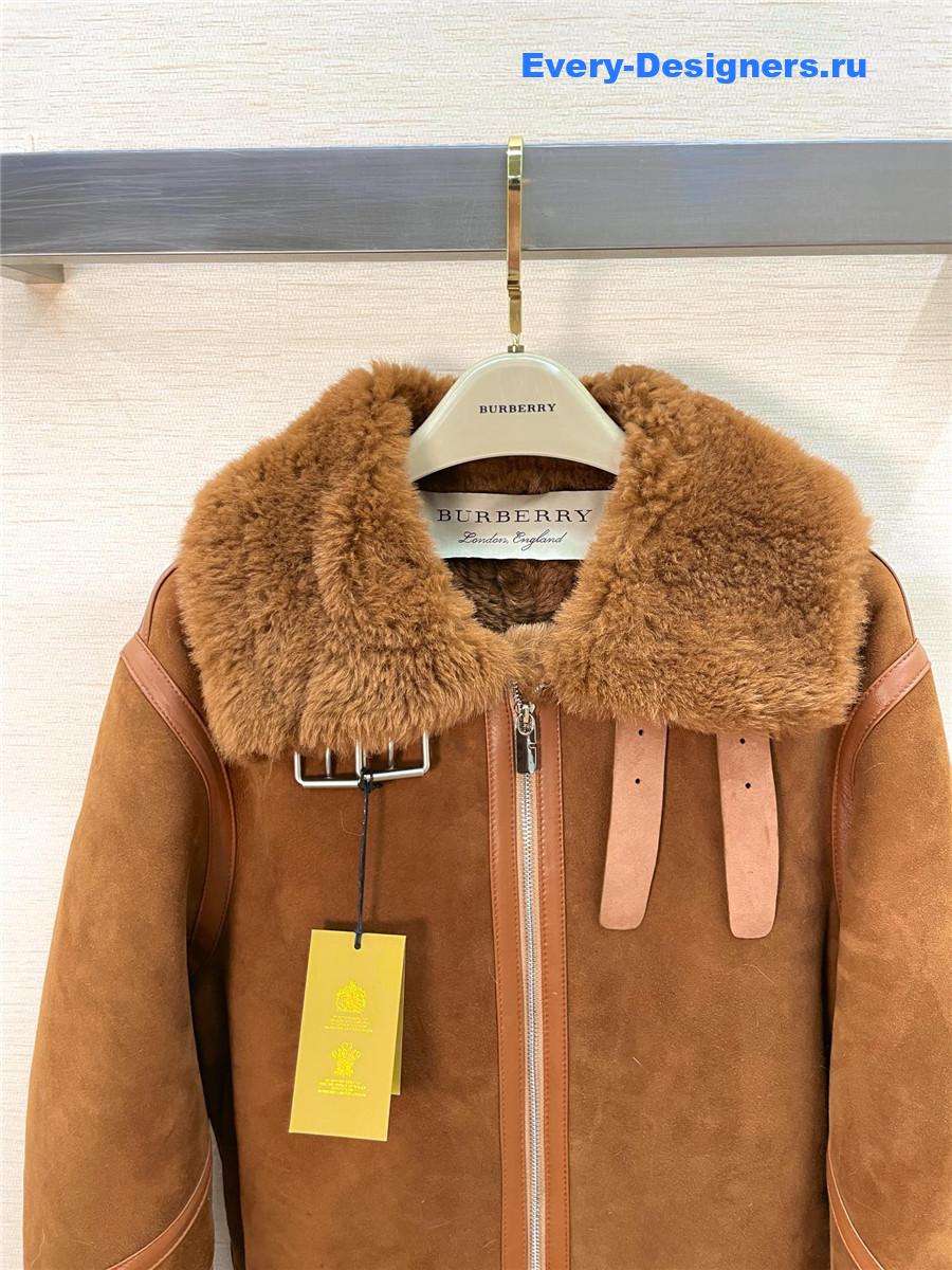 Bv*b*rry shearling coat