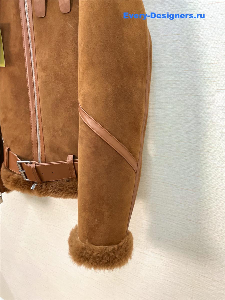 Bv*b*rry shearling coat