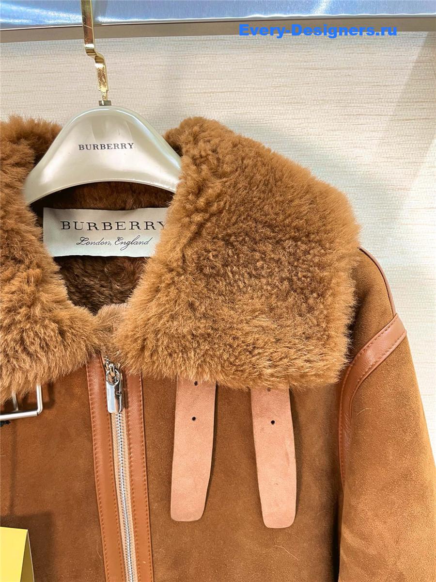 Bv*b*rry shearling coat