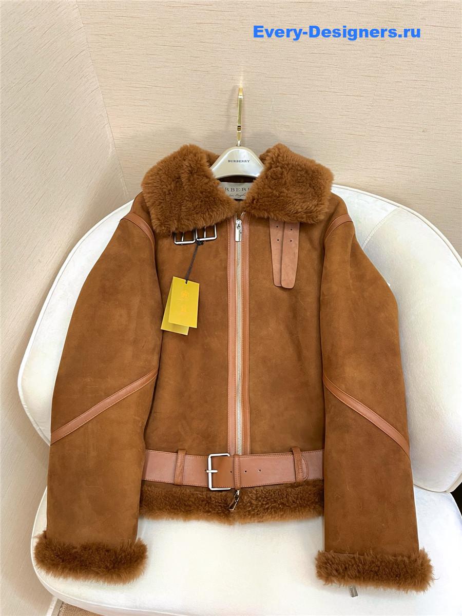 Bv*b*rry shearling coat