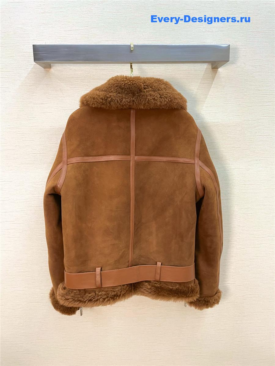 Bv*b*rry shearling coat