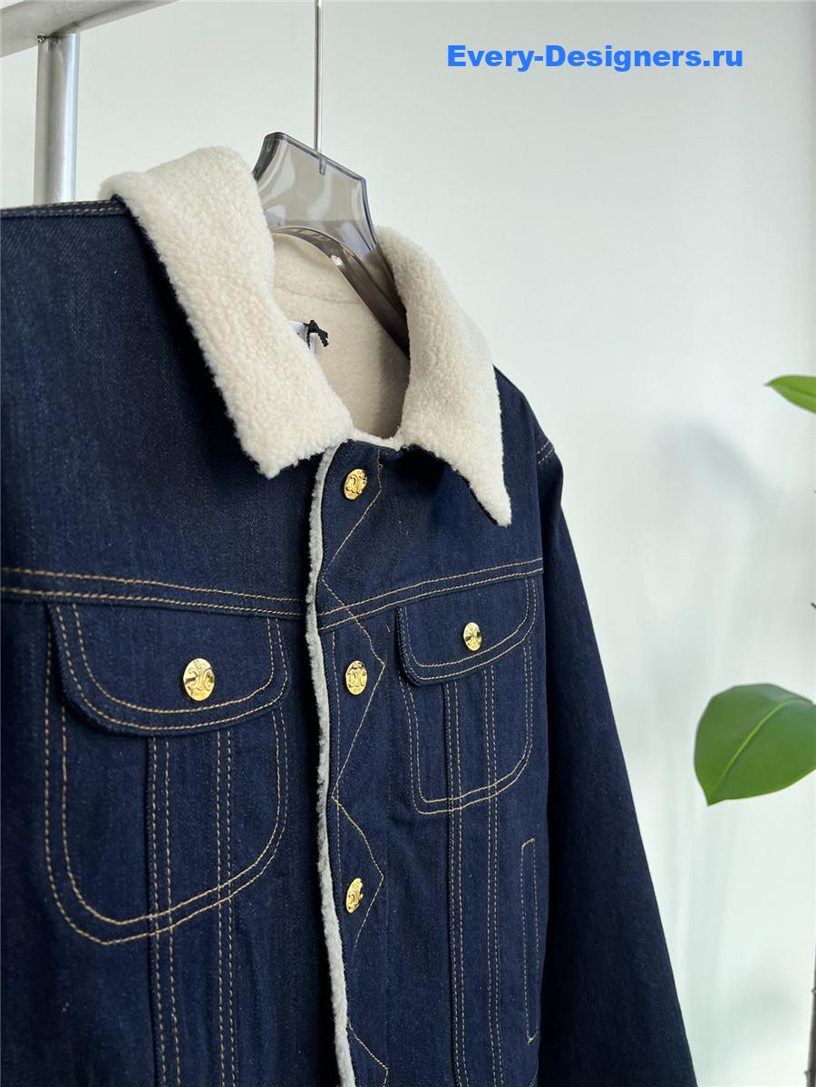 Ce1i*e sherpa denim jacket