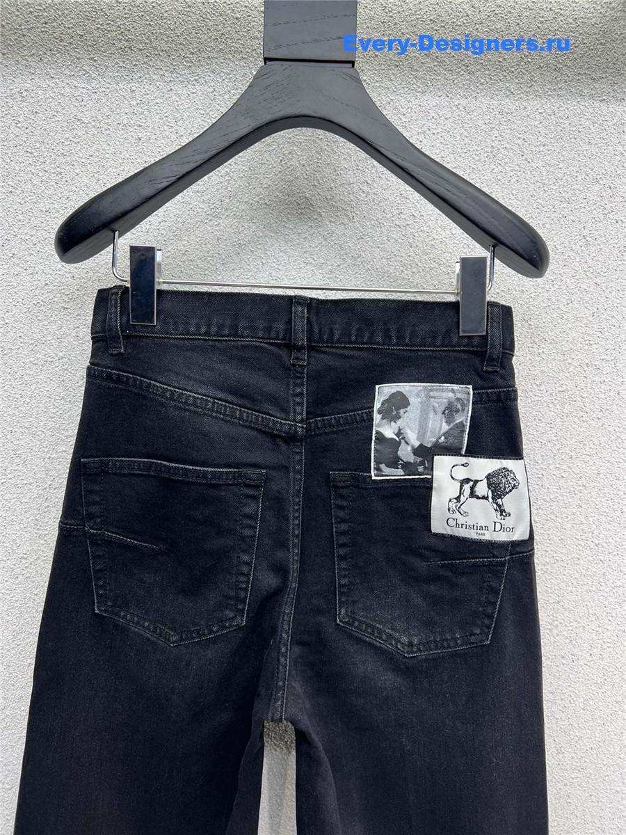 D10r denim straight trousers