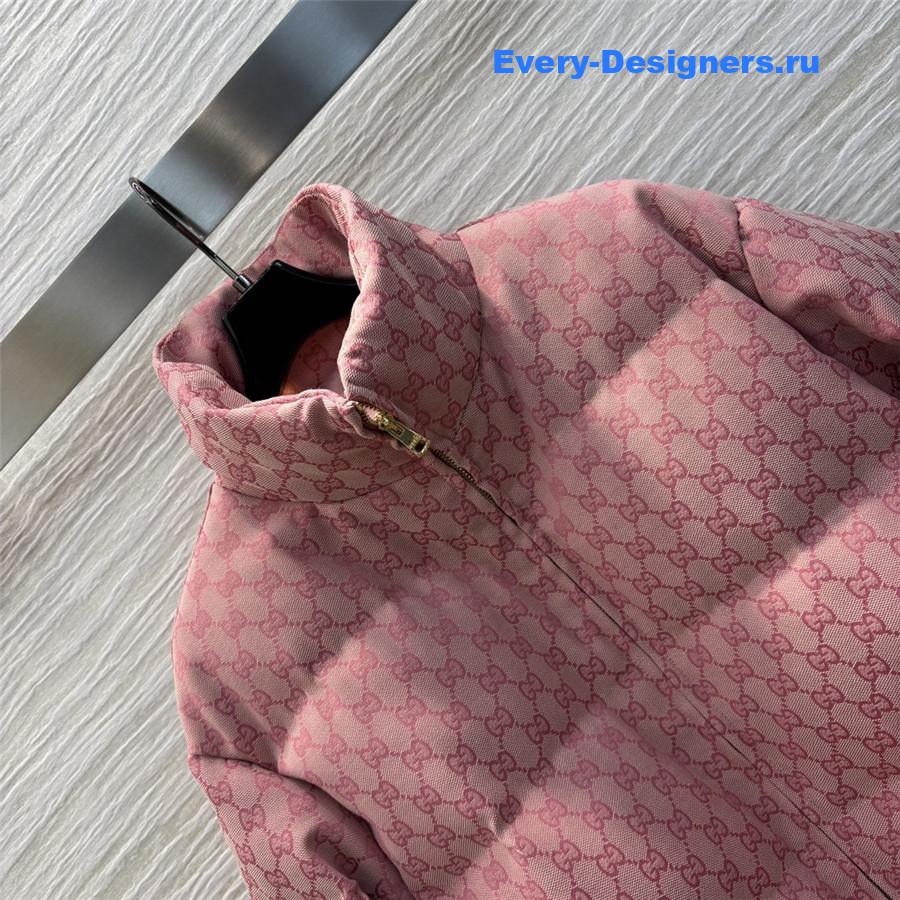 Gvc*1 monogram stand collar down jacket