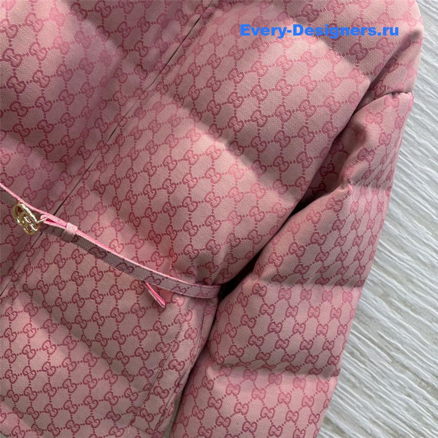 Gvc*1 monogram stand collar down jacket