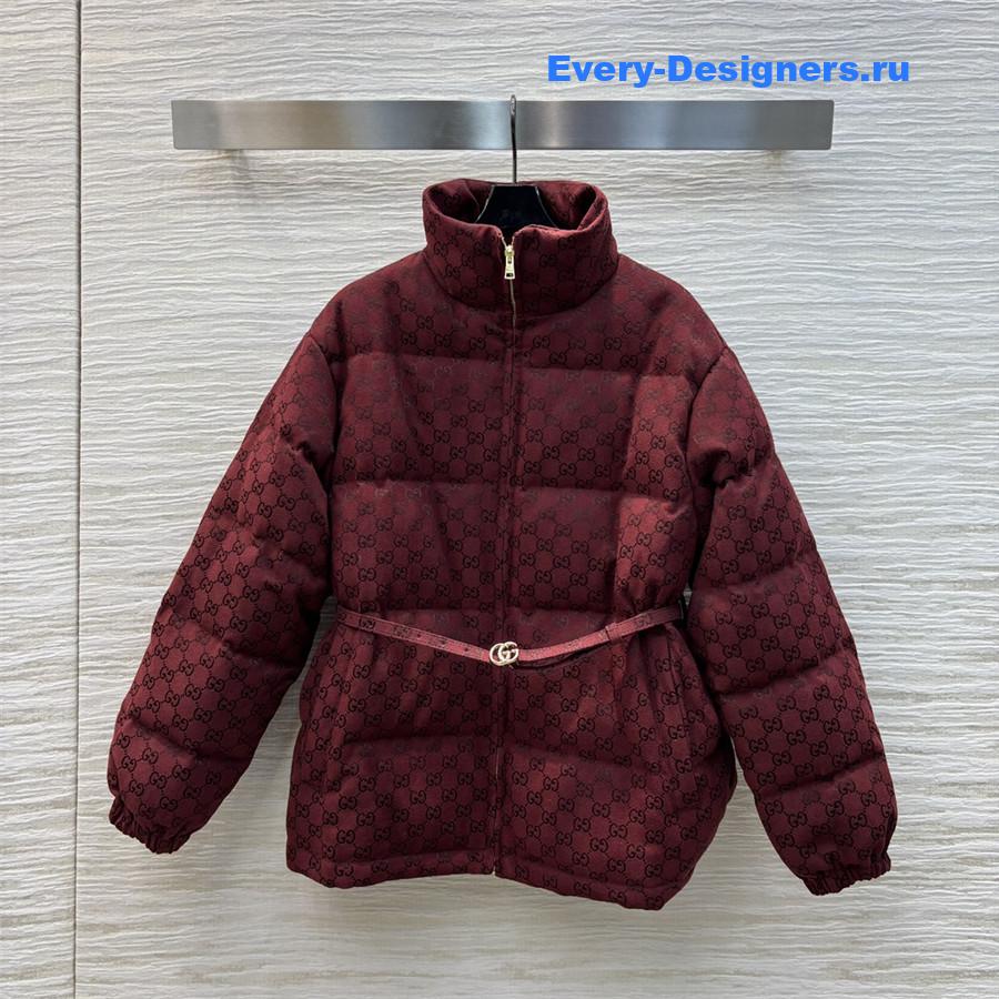 Gvc*1 monogram stand collar down jacket