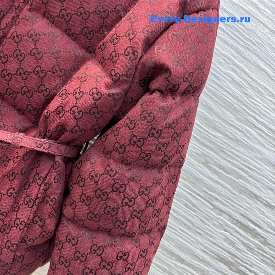 Gvc*1 monogram stand collar down jacket