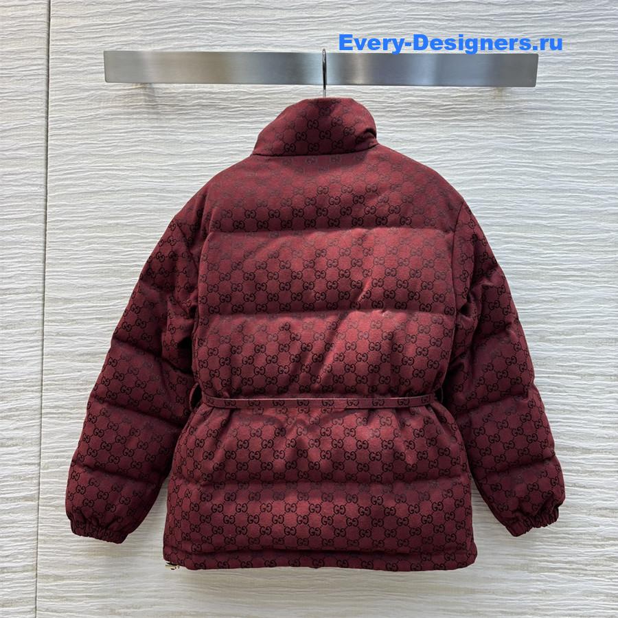 Gvc*1 monogram stand collar down jacket