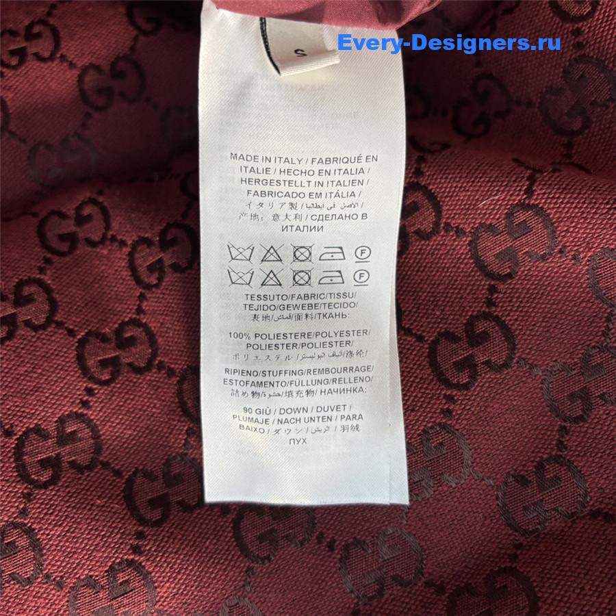 Gvc*1 monogram stand collar down jacket