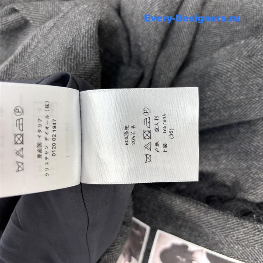 D10r woolen pleated skirt