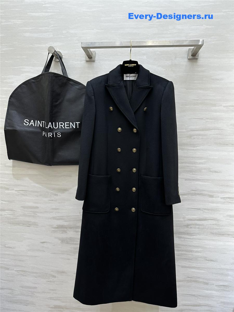Y51 wool nylon long coat