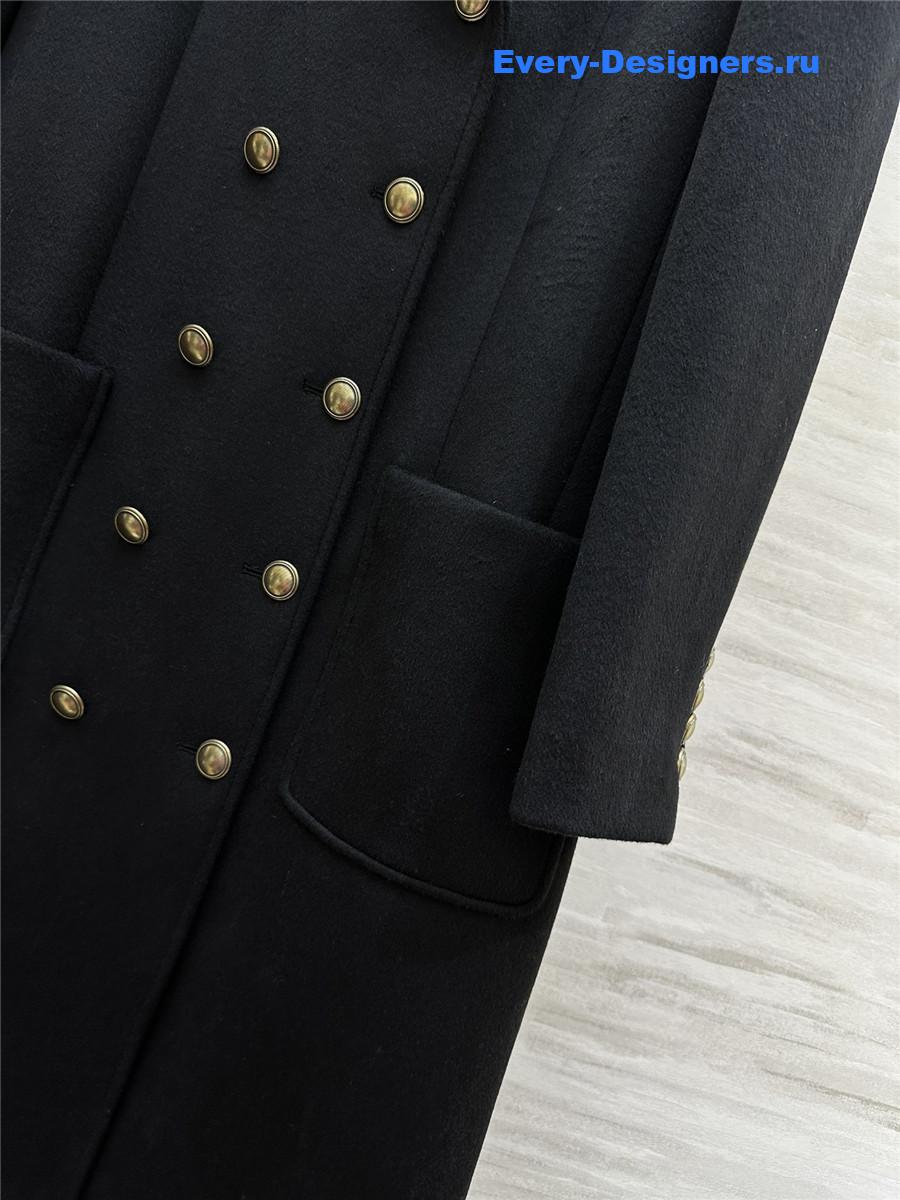 Y51 wool nylon long coat