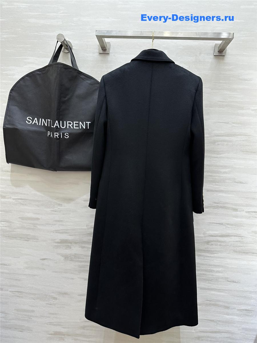 Y51 wool nylon long coat