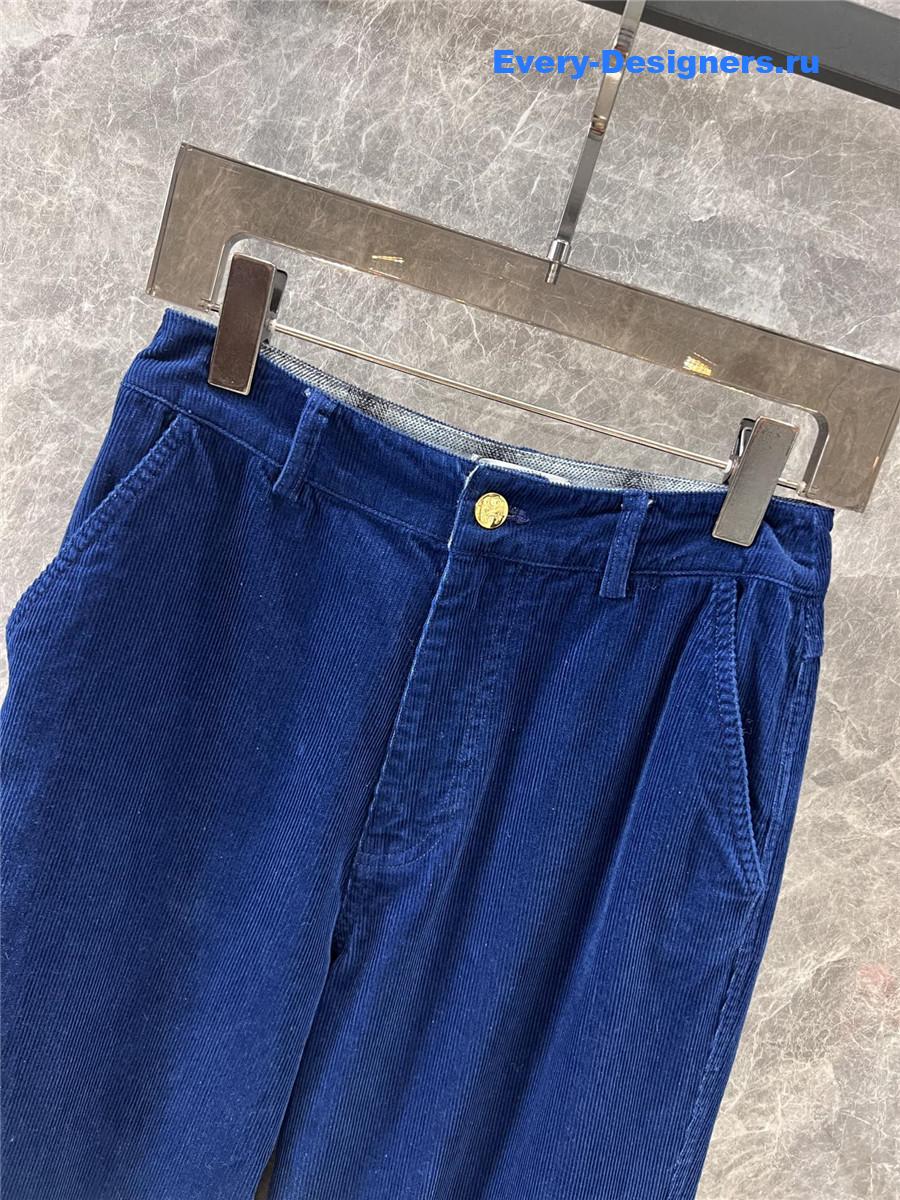 Ce1i*e corduroy straight-leg track pants