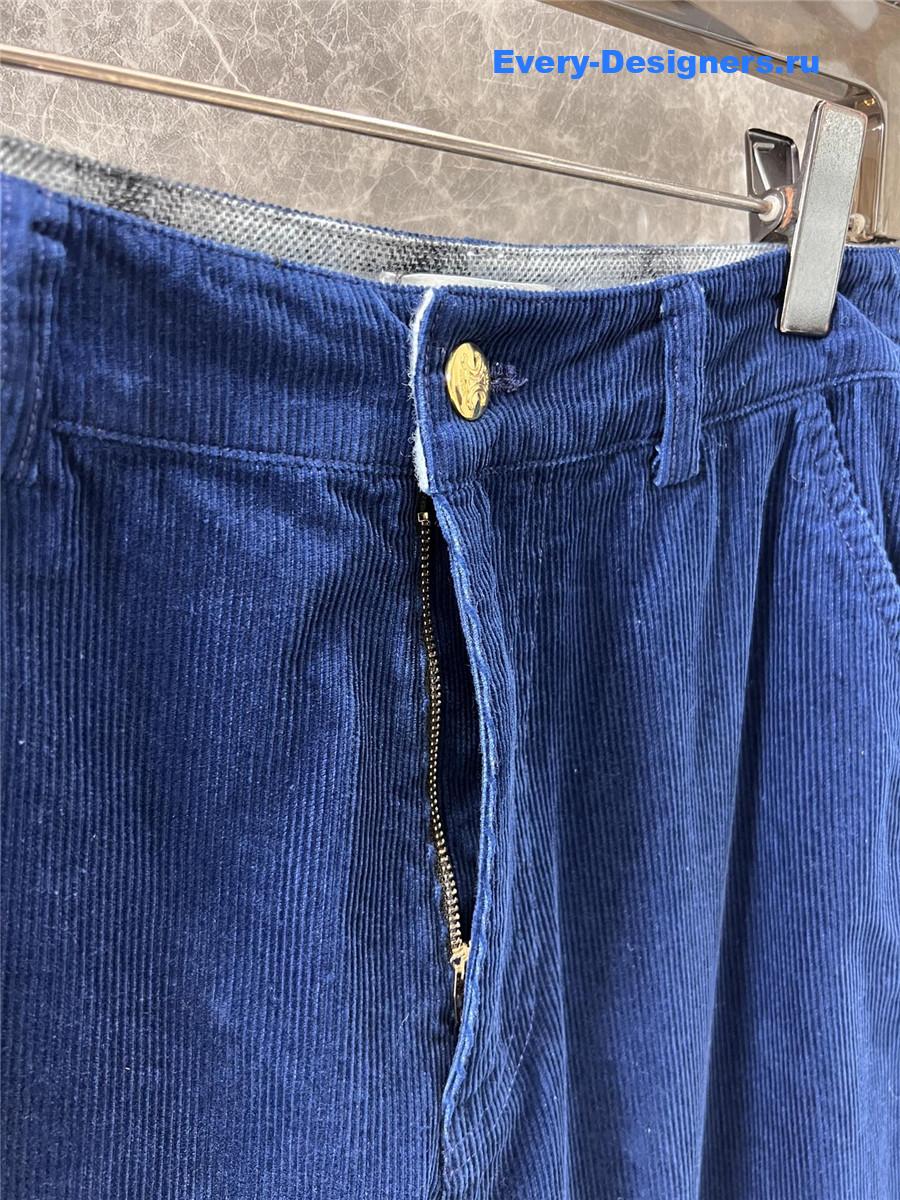 Ce1i*e corduroy straight-leg track pants