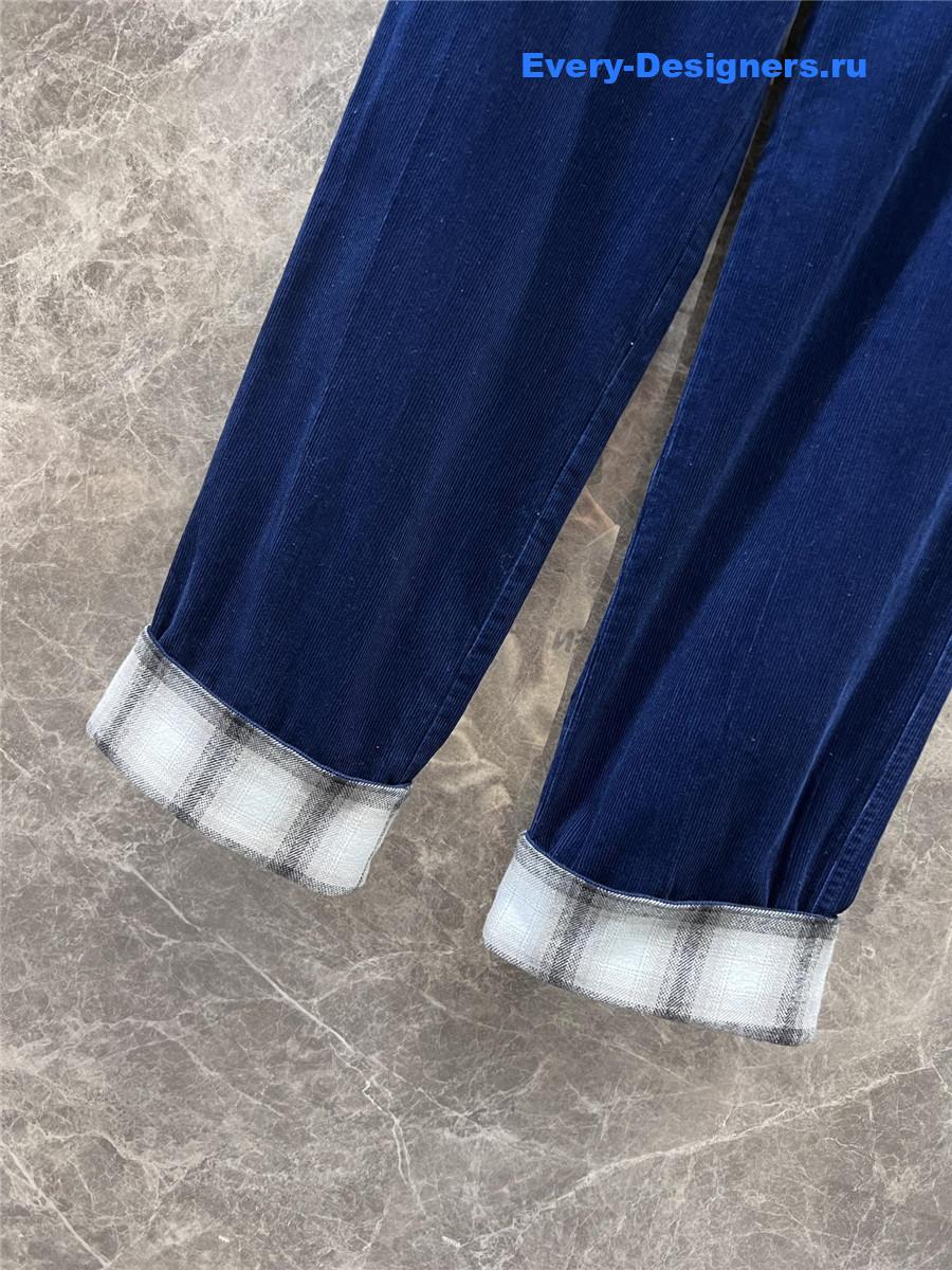 Ce1i*e corduroy straight-leg track pants