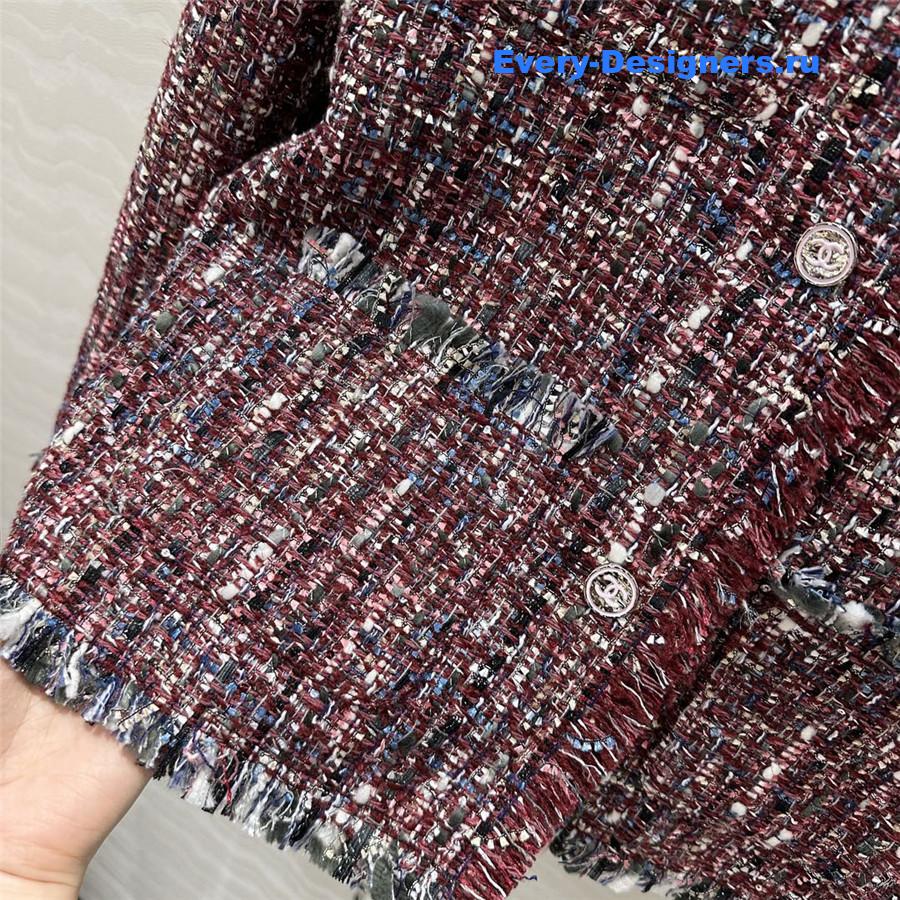 Ch**el woven tweed jacket