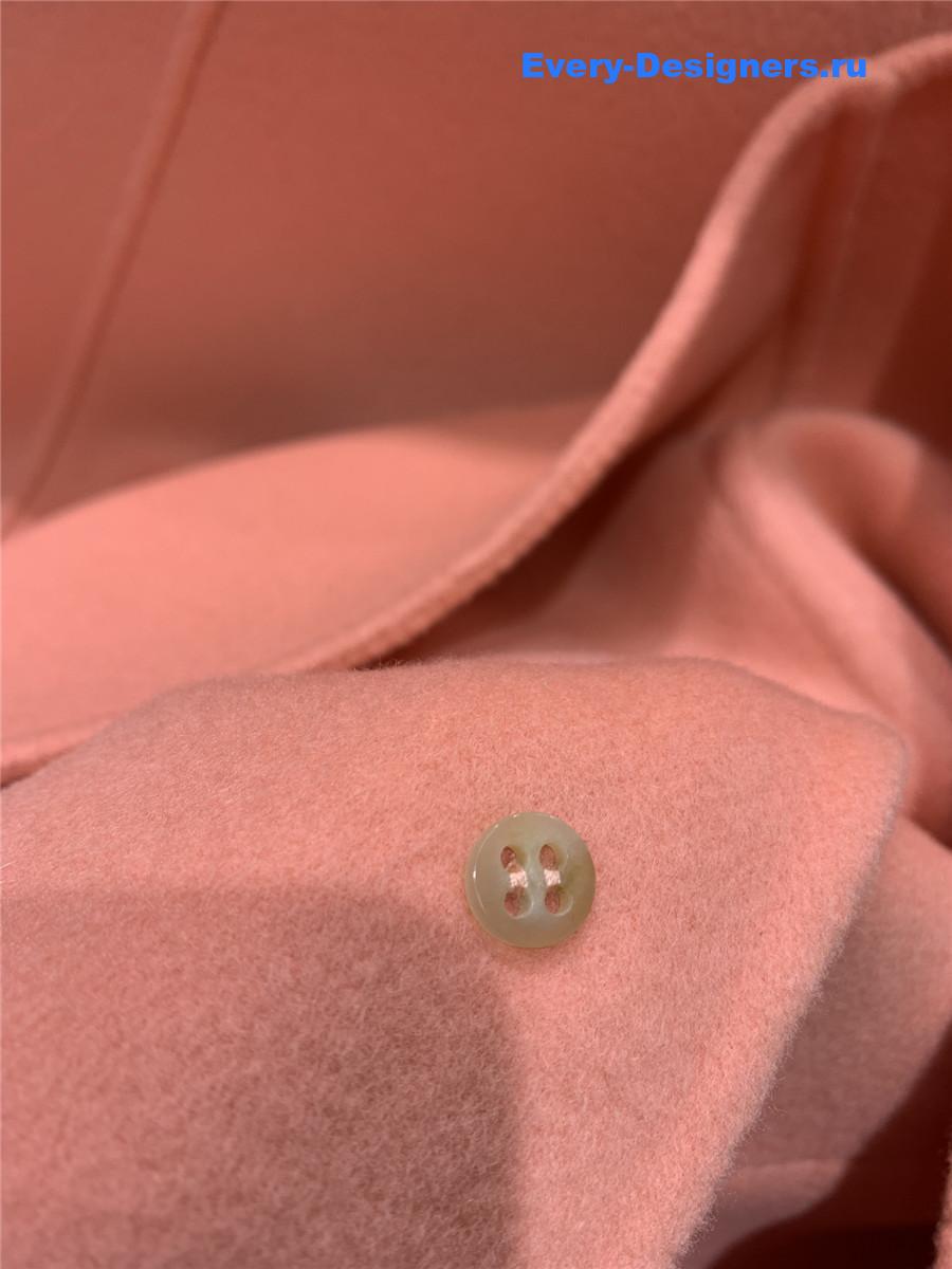 H**me5 pink cashmere coat with belt