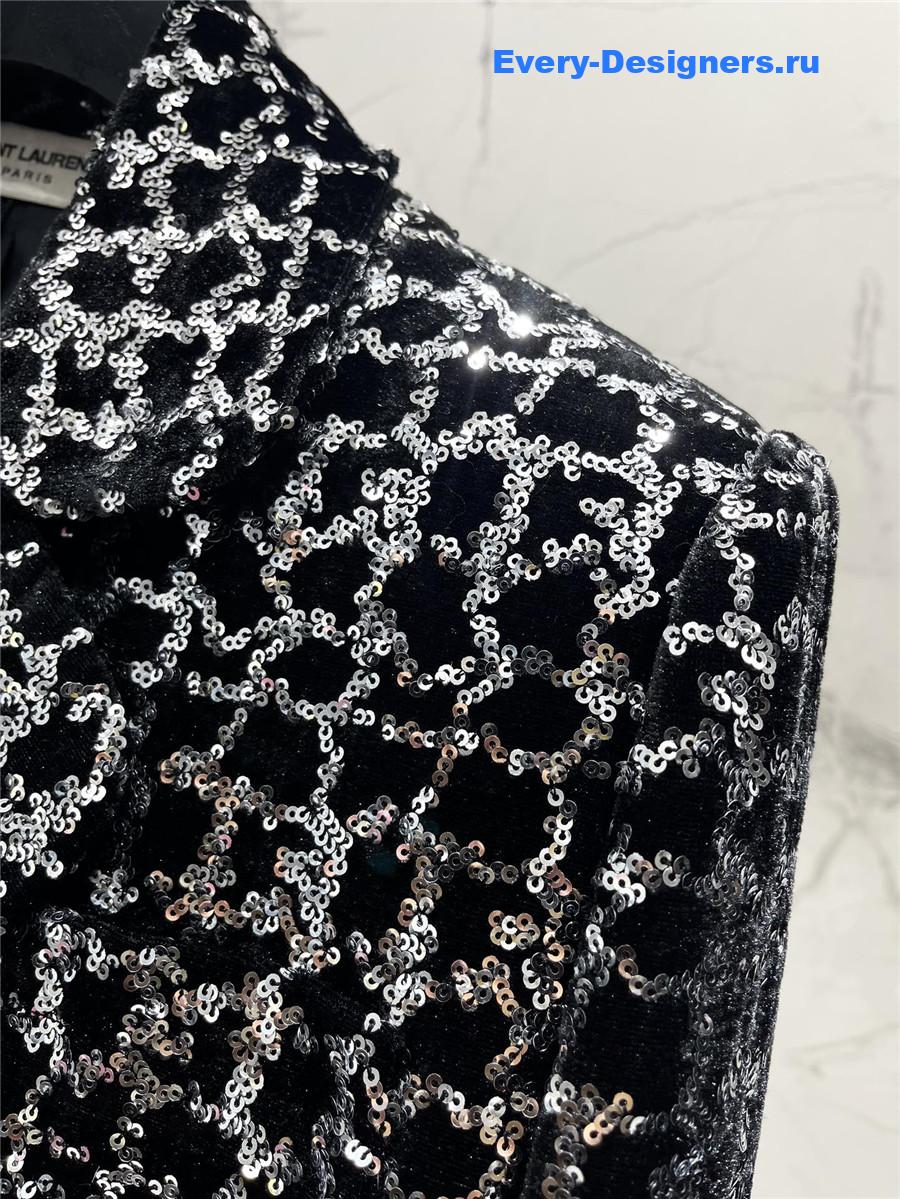 Y51 sequined jacket sequined suit
