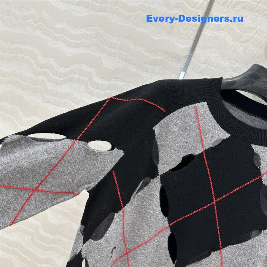 d10r openwork D1am0nd motif sweater