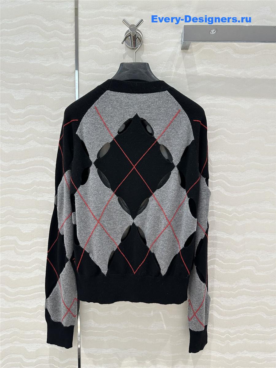 d10r openwork D1am0nd motif sweater