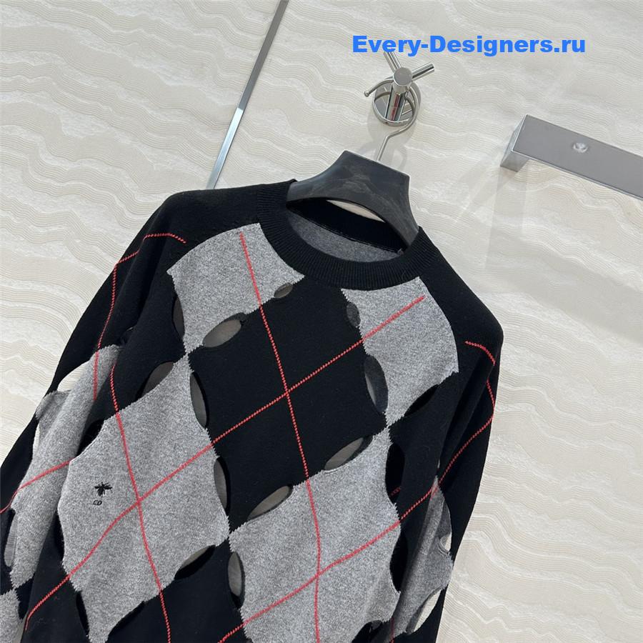 d10r openwork D1am0nd motif sweater