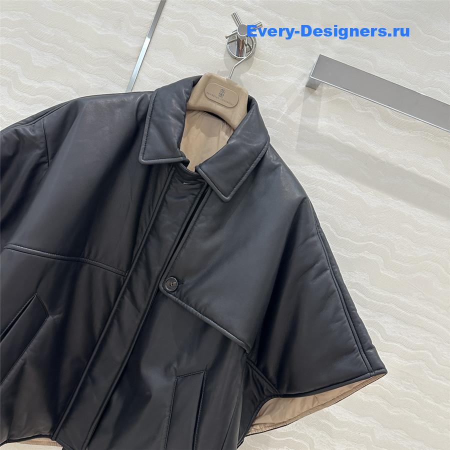 BC Cape Leather Padded Jacket