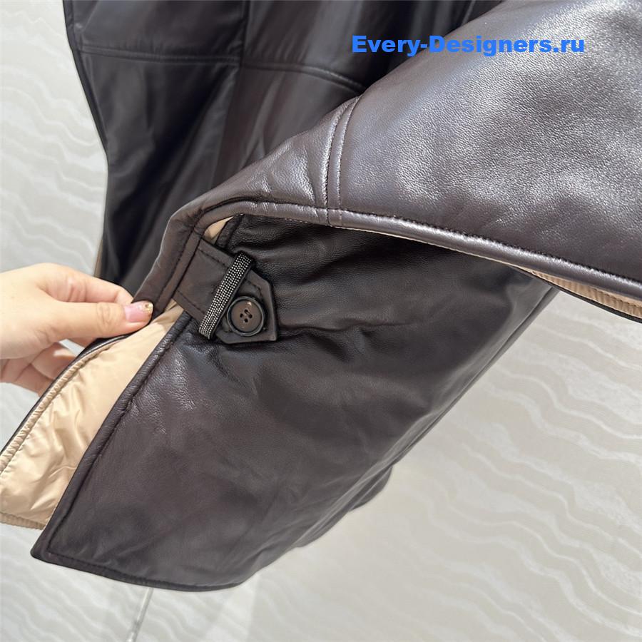 BC Cape Leather Padded Jacket