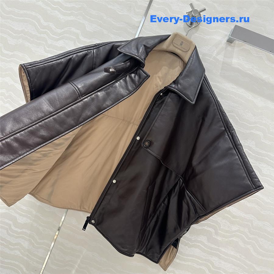 BC Cape Leather Padded Jacket