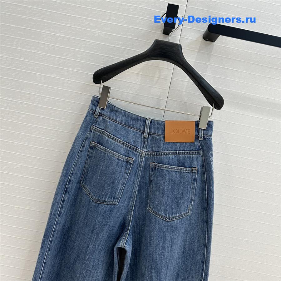 L0ew* denim sickle jeans