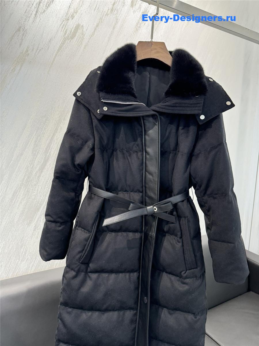 L0r0 P1ana cashmere and goose down jacket