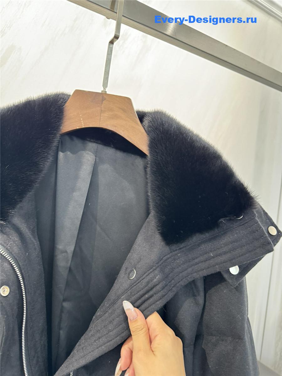 L0r0 P1ana cashmere and goose down jacket