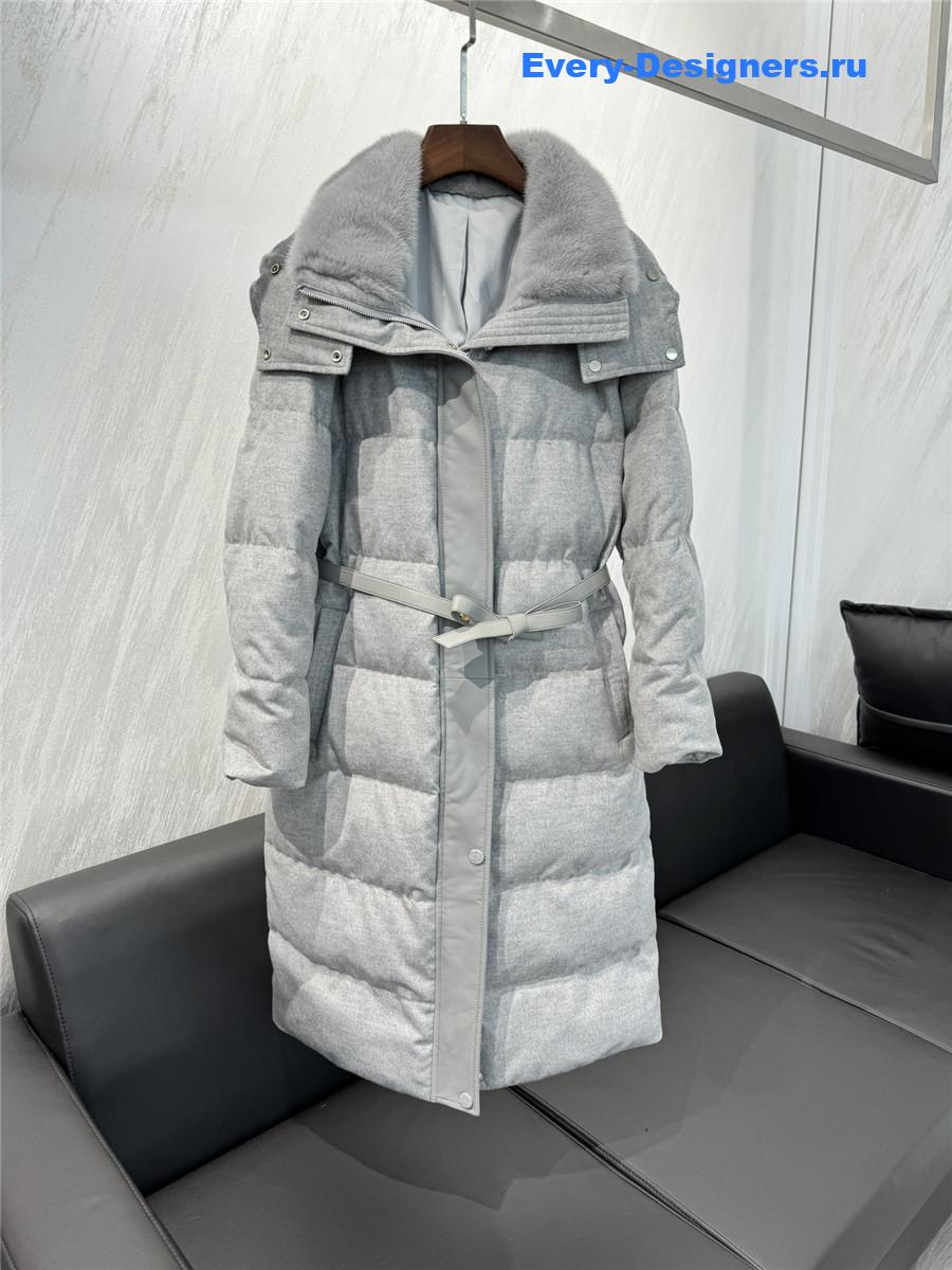 L0r0 P1ana cashmere and goose down jacket