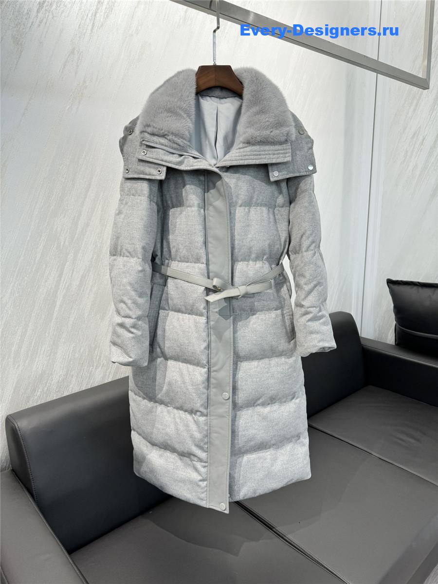 L0r0 P1ana cashmere and goose down jacket