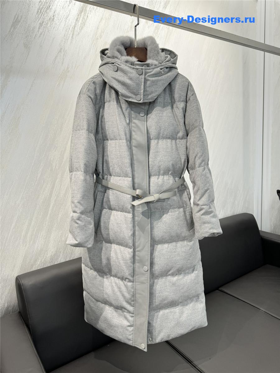 L0r0 P1ana cashmere and goose down jacket