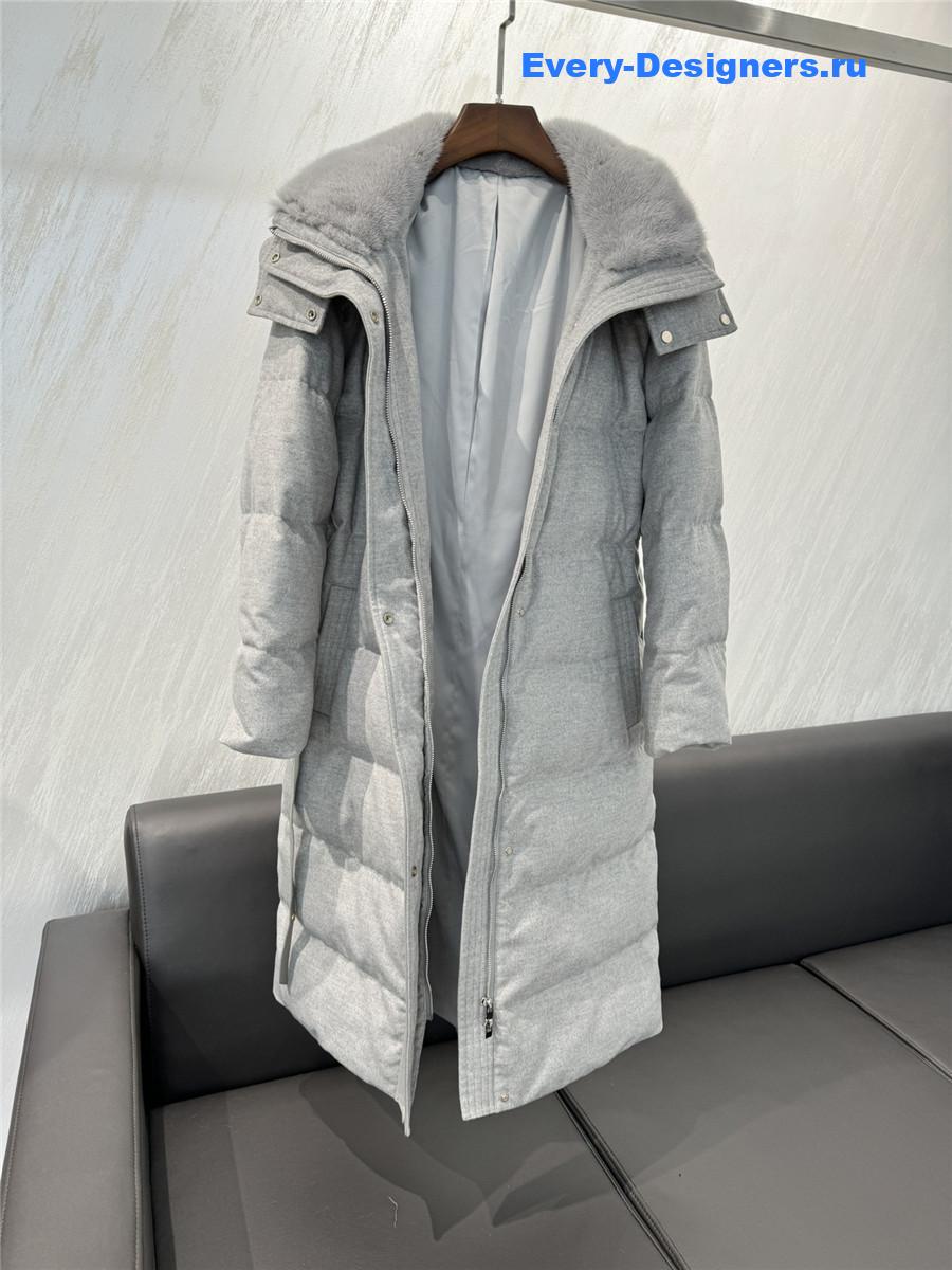 L0r0 P1ana cashmere and goose down jacket