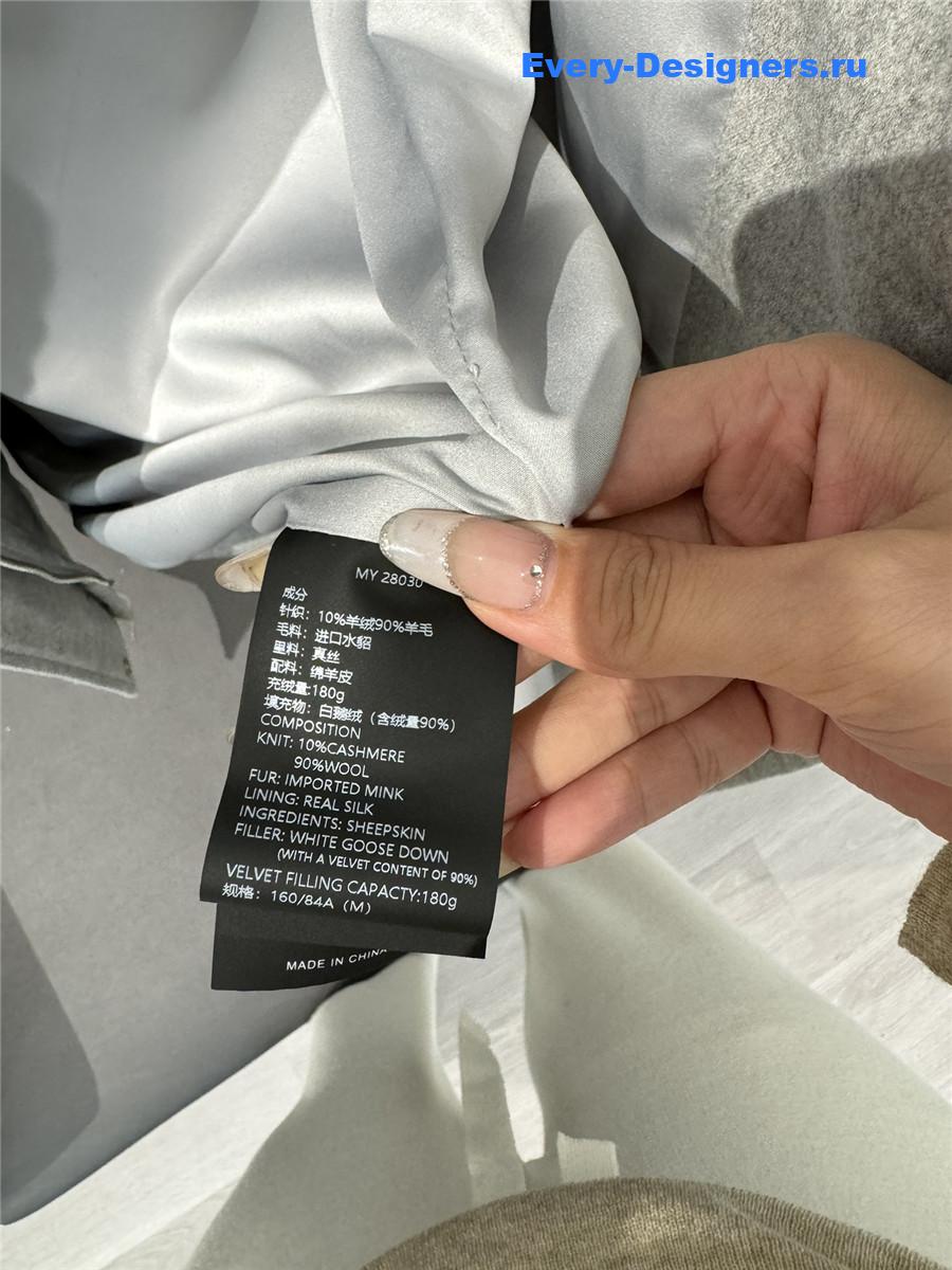 L0r0 P1ana cashmere and goose down jacket