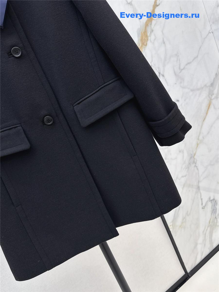Pra*a single-breasted mid-length coat