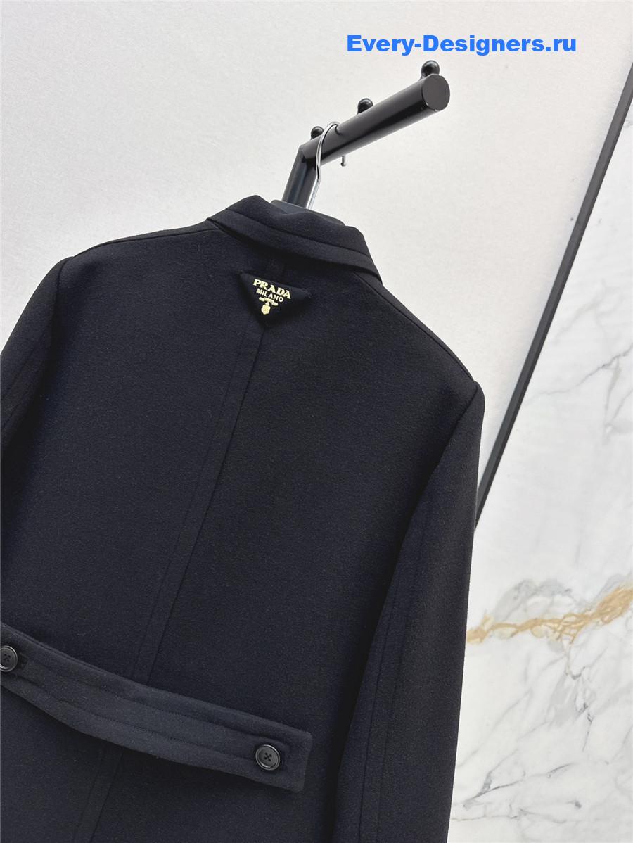 Pra*a single-breasted mid-length coat