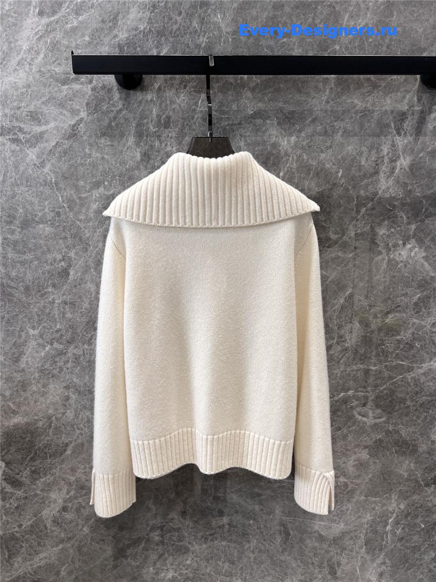 L0r0 P1ana parksville half-zip sweater white