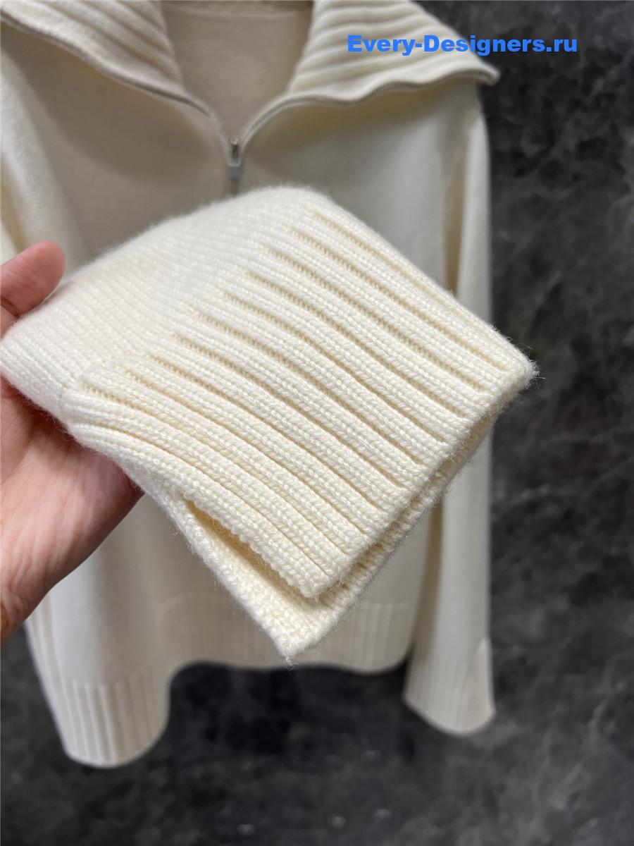 L0r0 P1ana parksville half-zip sweater white