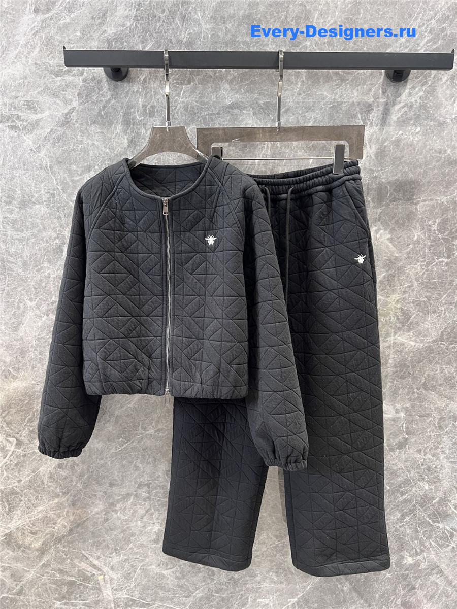 D10r quilted jacket + cuffed cotton pants set