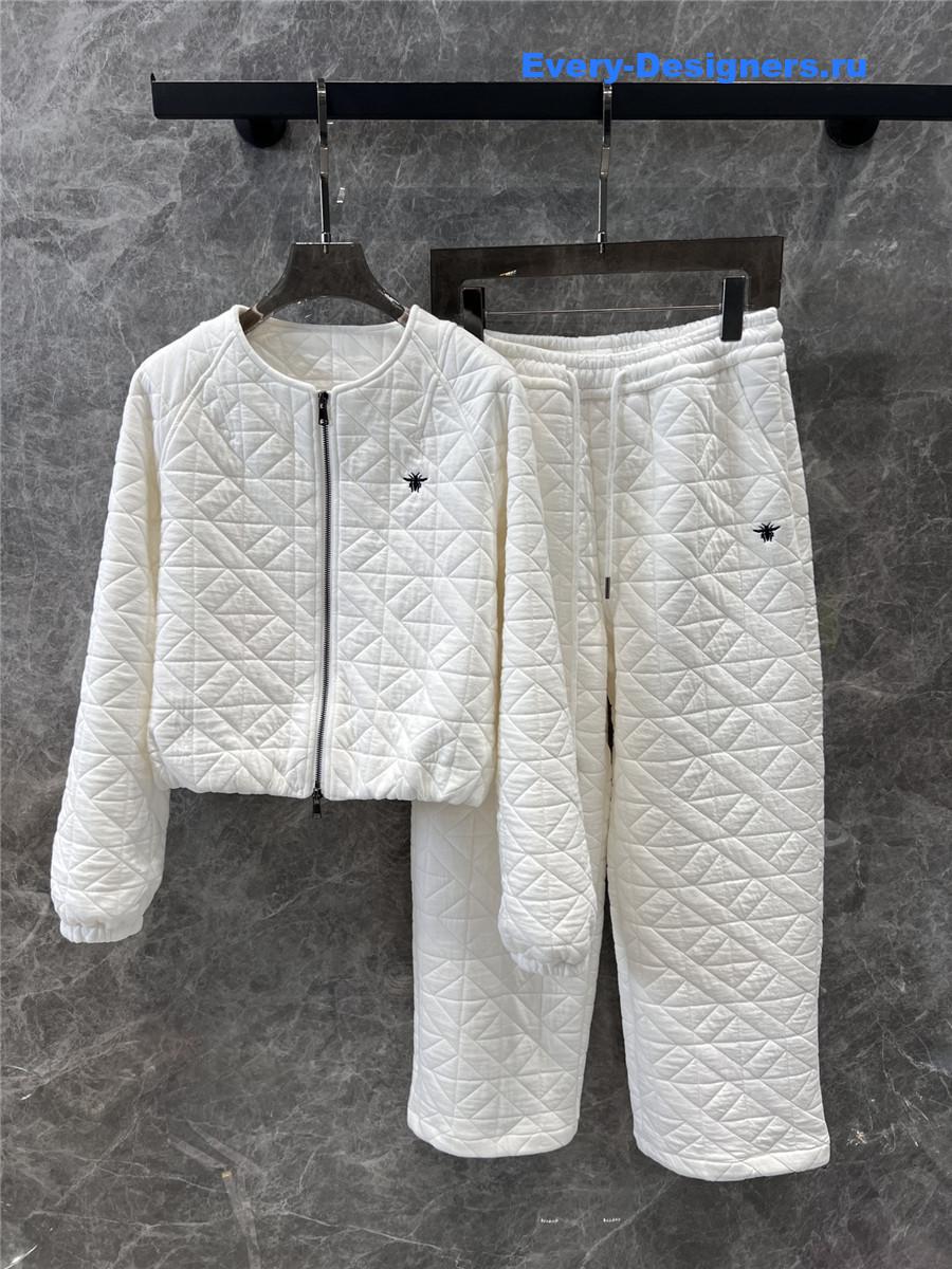 D10r quilted jacket + cuffed cotton pants set