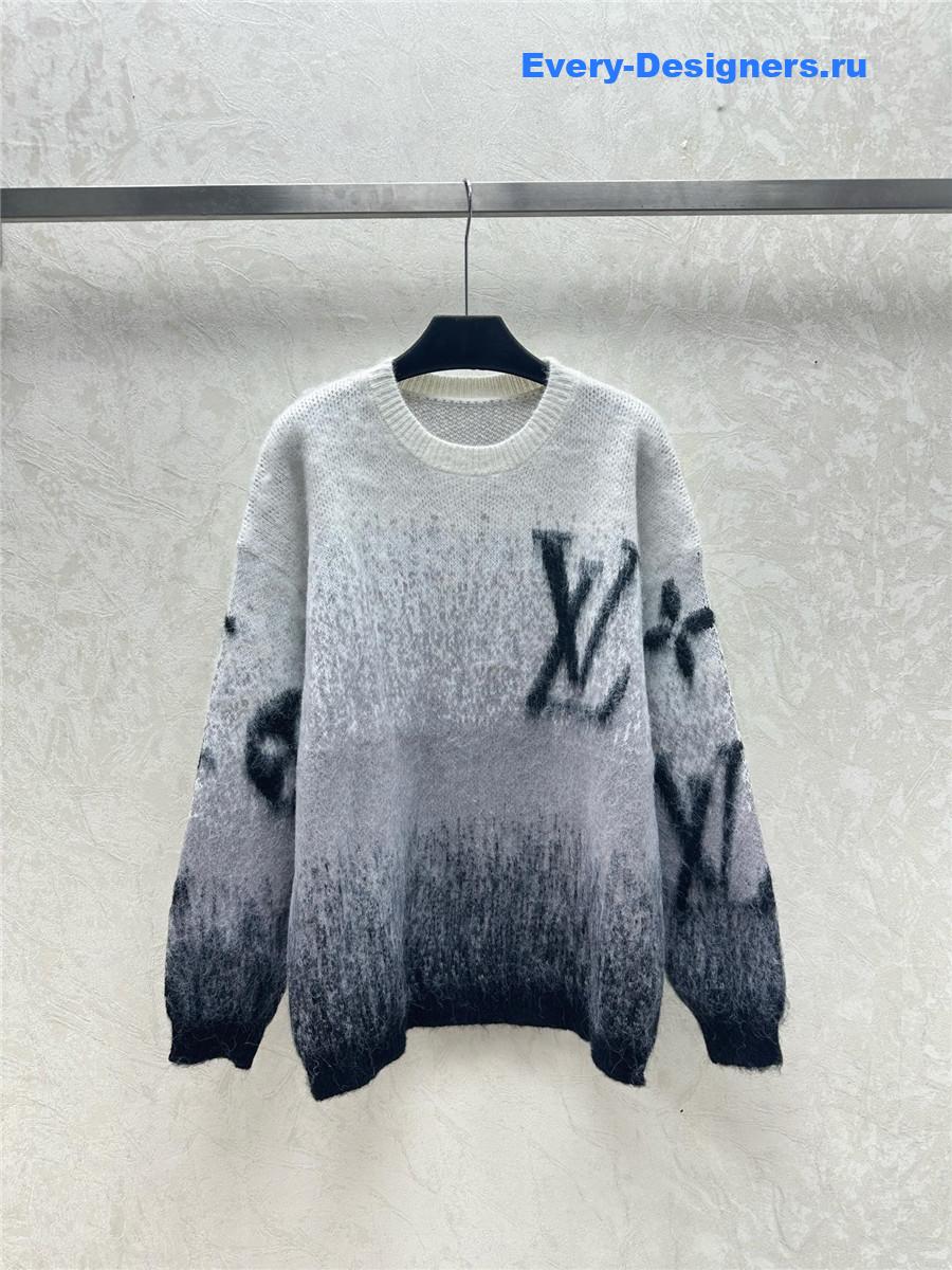 l0vis Vvtt0n mohair gradient blend sweater